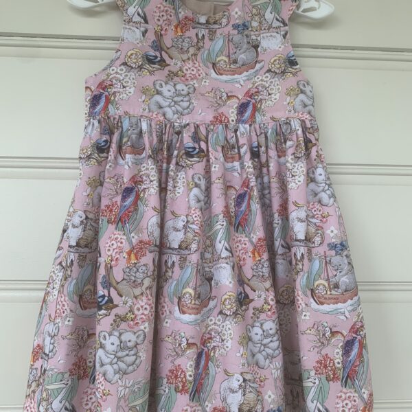 Handmade 100% cotton Australian themed Dress. Girls size 1