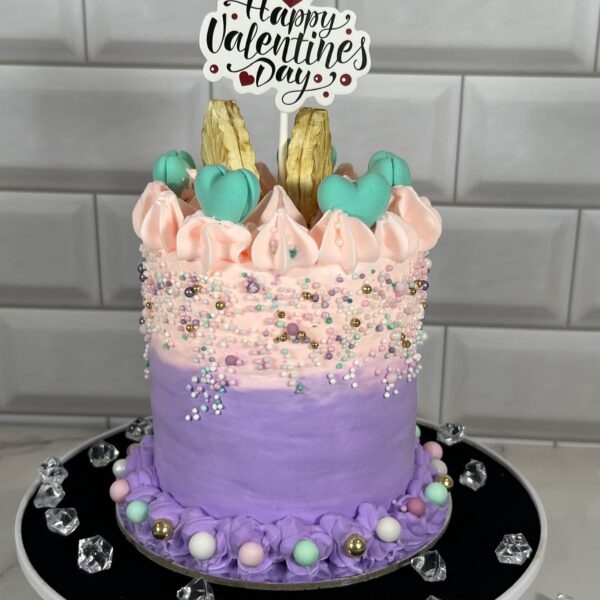 Faux Valentine’s Day Cake